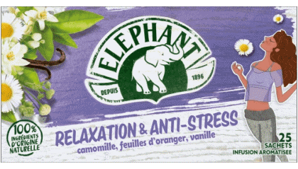 Relaxation & Anti-Stress-Relaxation & Anti-Stress Eléphant Tea - Infusions Drinks 