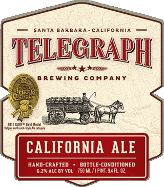 California ale-California ale Telegraph Brewing USA Beers Drinks 