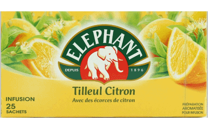 Tilleul Citron-Tilleul Citron Eléphant Tè - Infusi Bevande 
