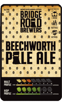 Beechworth Pale ale-Beechworth Pale ale BRB - Bridge Road Brewers Australia Birre Bevande 