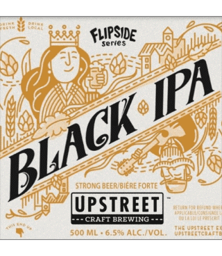 Black IPA-Black IPA UpStreet Canadá Cervezas Bebidas 