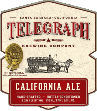 California ale-California ale Telegraph Brewing USA Bières Boissons 