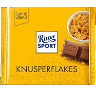 Knusperflakes-Knusperflakes Ritter Sport Pralinen Essen 