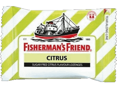 Citrus-Citrus Fisherman's Friend Candies Food 
