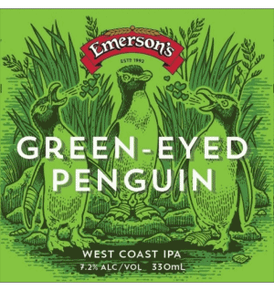 Green Eyed Penguin-Green Eyed Penguin Emerson's New Zealand Beers Drinks 