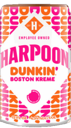 Dunkin&#039; Boston kreme-Dunkin&#039; Boston kreme Harpoon Brewery USA Beers Drinks 