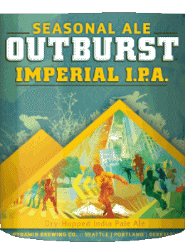 Outburst imperial IPA-Outburst imperial IPA Pyramid USA Bières Boissons 
