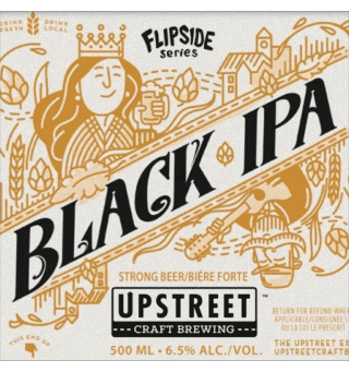 Black IPA-Black IPA UpStreet Canadá Cervezas Bebidas 