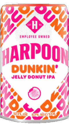 Jelly Donut IPA-Jelly Donut IPA Harpoon Brewery USA Bières Boissons 