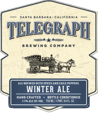 Winter ale-Winter ale Telegraph Brewing USA Cervezas Bebidas 
