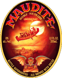 Maudite-Maudite Unibroue Canada Beers Drinks 