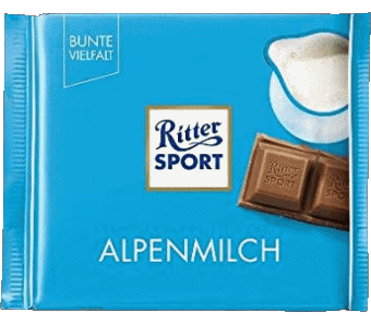 Alpenmilch-Alpenmilch Ritter Sport Cioccolatini Cibo 