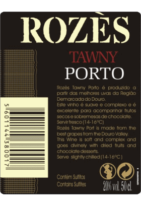 Tawny-Tawny Rozès Porto Drinks 