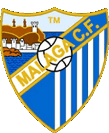 1997-1997 Malaga Spain Soccer Club Europa Logo Sports 