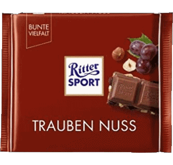 Trauben nuss-Trauben nuss Ritter Sport Chocolates Comida 