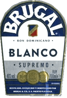 Blanco-Blanco Brugal Ron Bebidas 