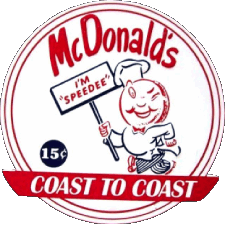 1953-1953 MC Donald's Fast Food - Restaurant - Pizza Essen 