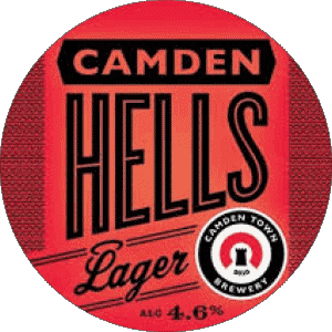 Hells  Lager-Hells  Lager Camden Town UK Beers Drinks 