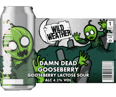 Damn dead  gooseberry-Damn dead  gooseberry Wild Weather UK Beers Drinks 