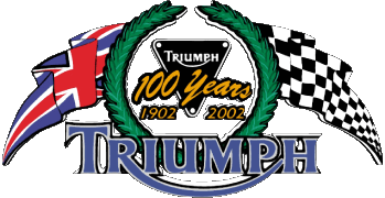 2002-2002 Logo Triumph MOTOCICLETAS Transporte 