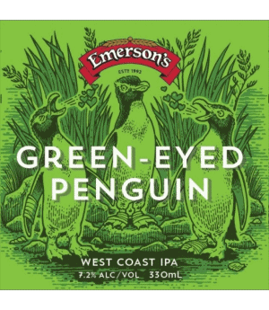 Green Eyed Penguin-Green Eyed Penguin Emerson's Nueva Zelanda Cervezas Bebidas 