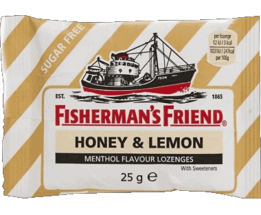 Honey & Lemon-Honey & Lemon Fisherman's Friend Caramelos Comida 