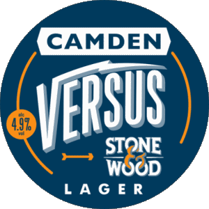 Versus stone wood lager-Versus stone wood lager Camden Town UK Cervezas Bebidas 