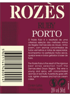 Ruby-Ruby Rozès Porto Getränke 