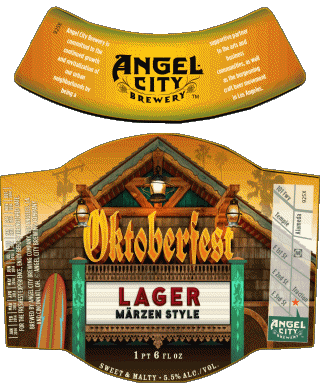 Oktoberfest-Oktoberfest Angel City Brewery USA Bier Getränke 