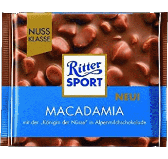 Macadamia-Macadamia Ritter Sport Cioccolatini Cibo 