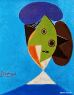 Humor -  Fun Morphing - Look Like Painters artists containment covid art recreations Getty challenge - Pablo Picasso 