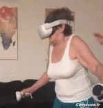 Humor -  Fun MENSCHEN Virtual-Reality-Headset Serie 01 