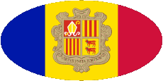 Fahnen Europa Andorra Verschiedene 