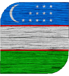 Fahnen Asien Usbekistan Platz 