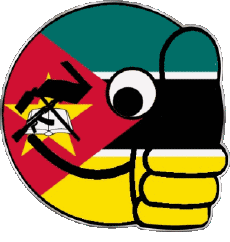 Banderas África Mozambique Smiley - OK 