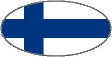 Bandiere Europa Finlandia Ovale 