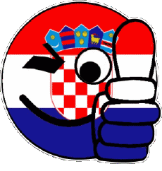 Bandiere Europa Croazia Faccina - OK 