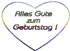 Messages German Alles Gute zum Geburtstag Herz 001 
