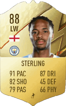 Multimedia Videogiochi F I F A - Giocatori carte Inghilterra Raheem Sterling 