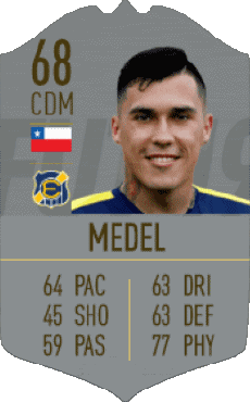 Multimedia Videospiele F I F A - Karten Spieler Chile Gary Medel 