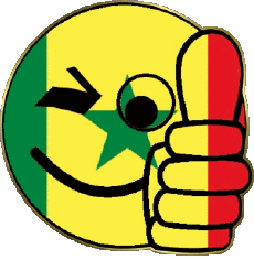 Banderas África Senegal Smiley - OK 