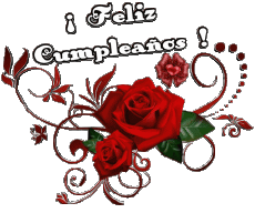 Mensajes Español Feliz Cumpleaños Floral 004 