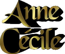 First Names FEMININE - France A Composed Anne Cécile 