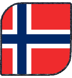Drapeaux Europe Norvège Carré 