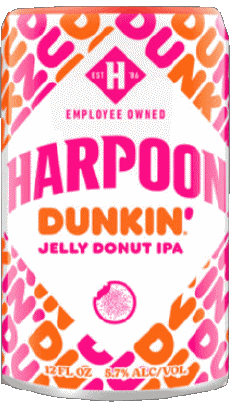 Jelly Donut IPA-Boissons Bières USA Harpoon Brewery 