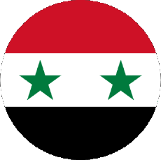 Fahnen Asien Syrien Runde 