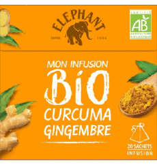Bio Curcuma Gingembre-Getränke Tee - Aufgüsse Eléphant 