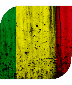 Drapeaux Afrique Mali Carré 