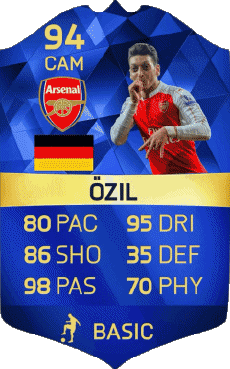 Multimedia Videogiochi F I F A - Giocatori carte Germania Mesut Özil 