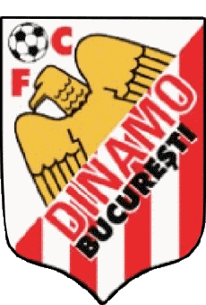 1990-Sport Fußballvereine Europa Logo Rumänien Fotbal Club Dinamo Bucarest 1990